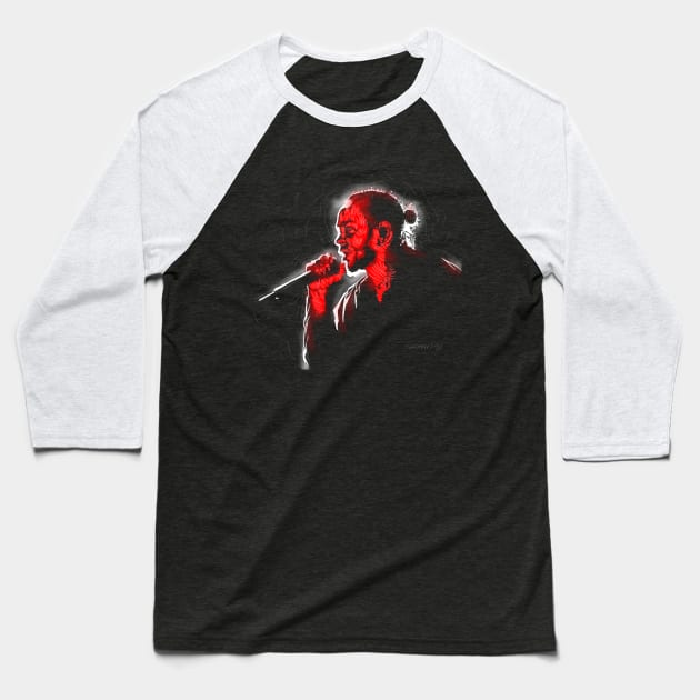 King Kendrick Baseball T-Shirt by salohman